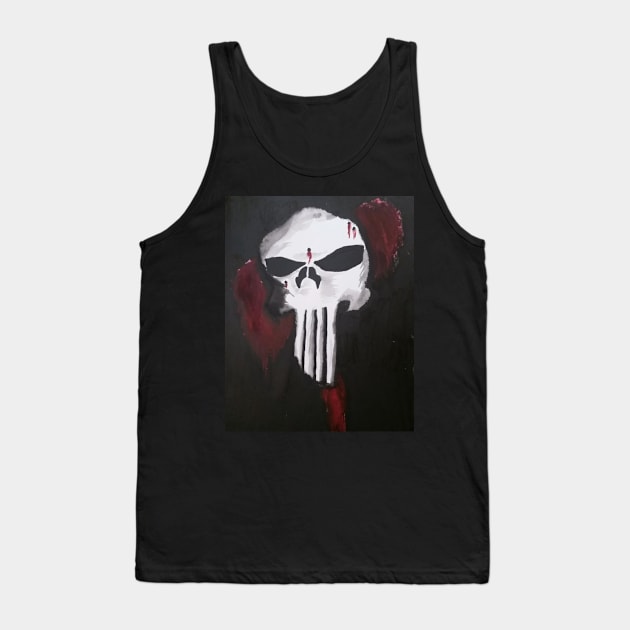 skull face Tank Top by stephaniedport